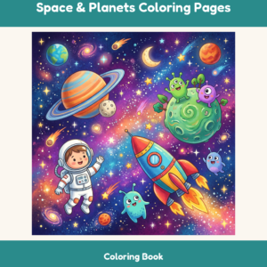 Space Planets Coloring Pages