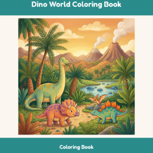 Dino World Coloring Book