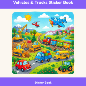 Vehicles Trucks Sticker Book