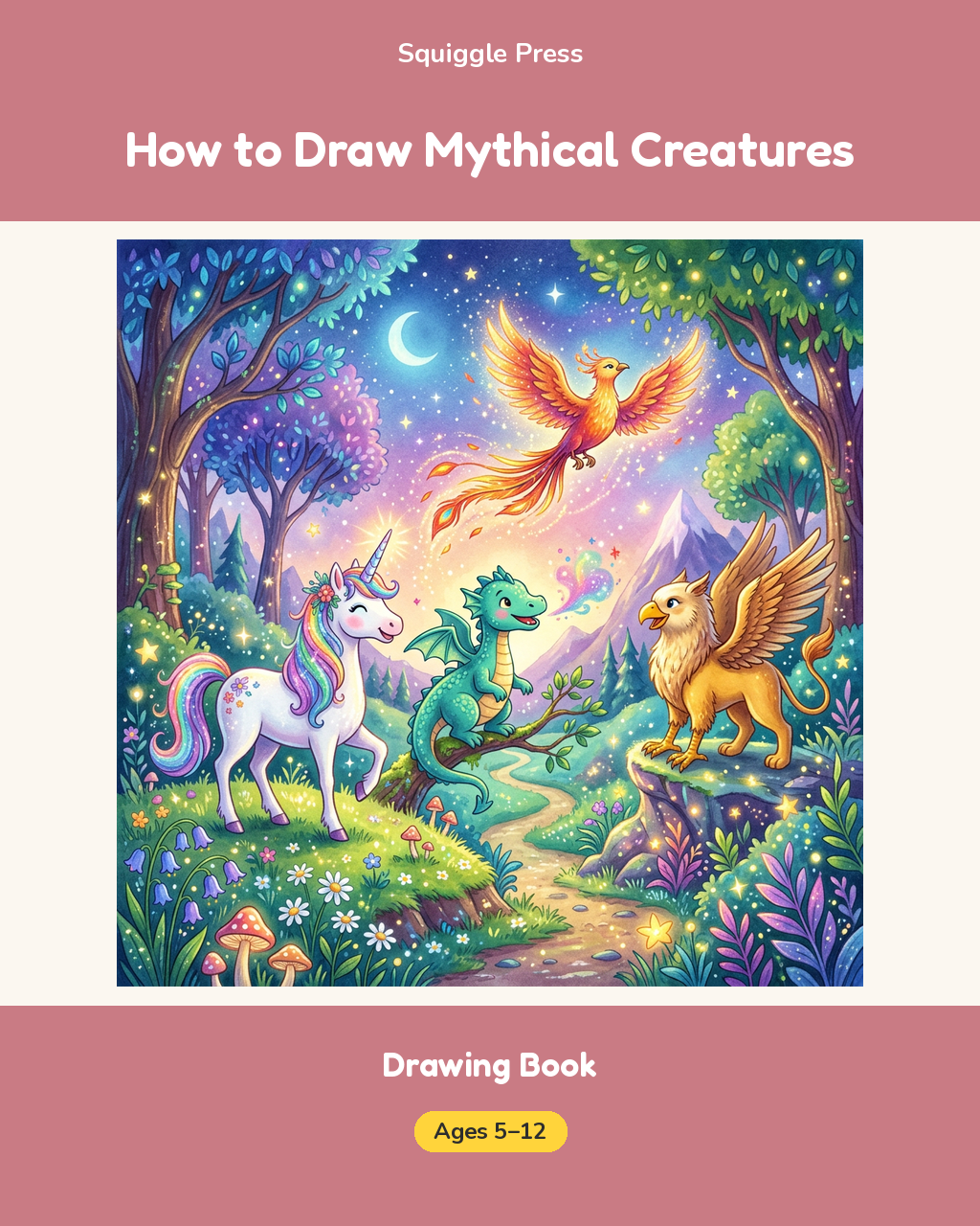 How to Draw Mythical Creatures Kids Drawing Book