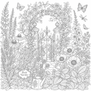 Enchanted Botanical Garden — Adult Coloring Book