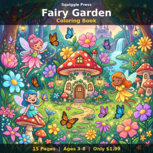 Fairy Garden Coloring Book - Printable Coloring Book for Kids