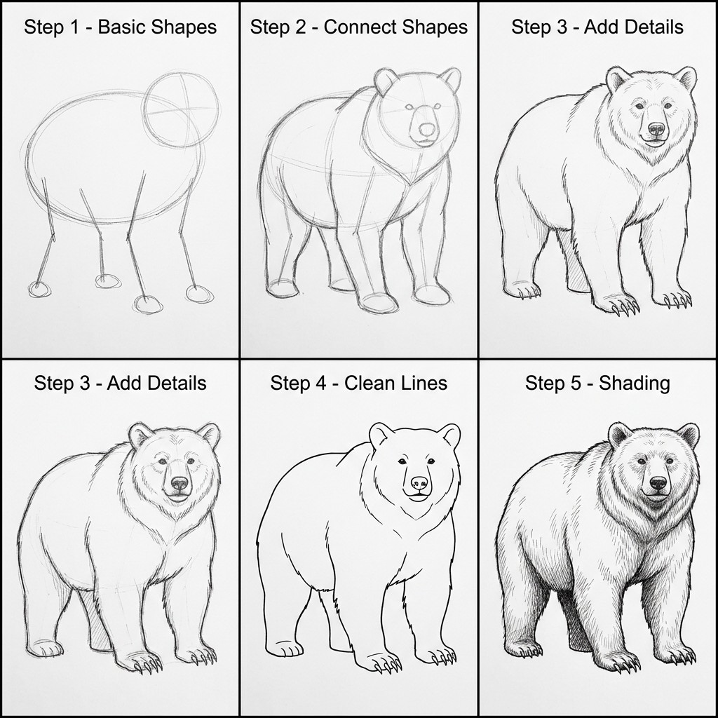 How to Draw a Bear