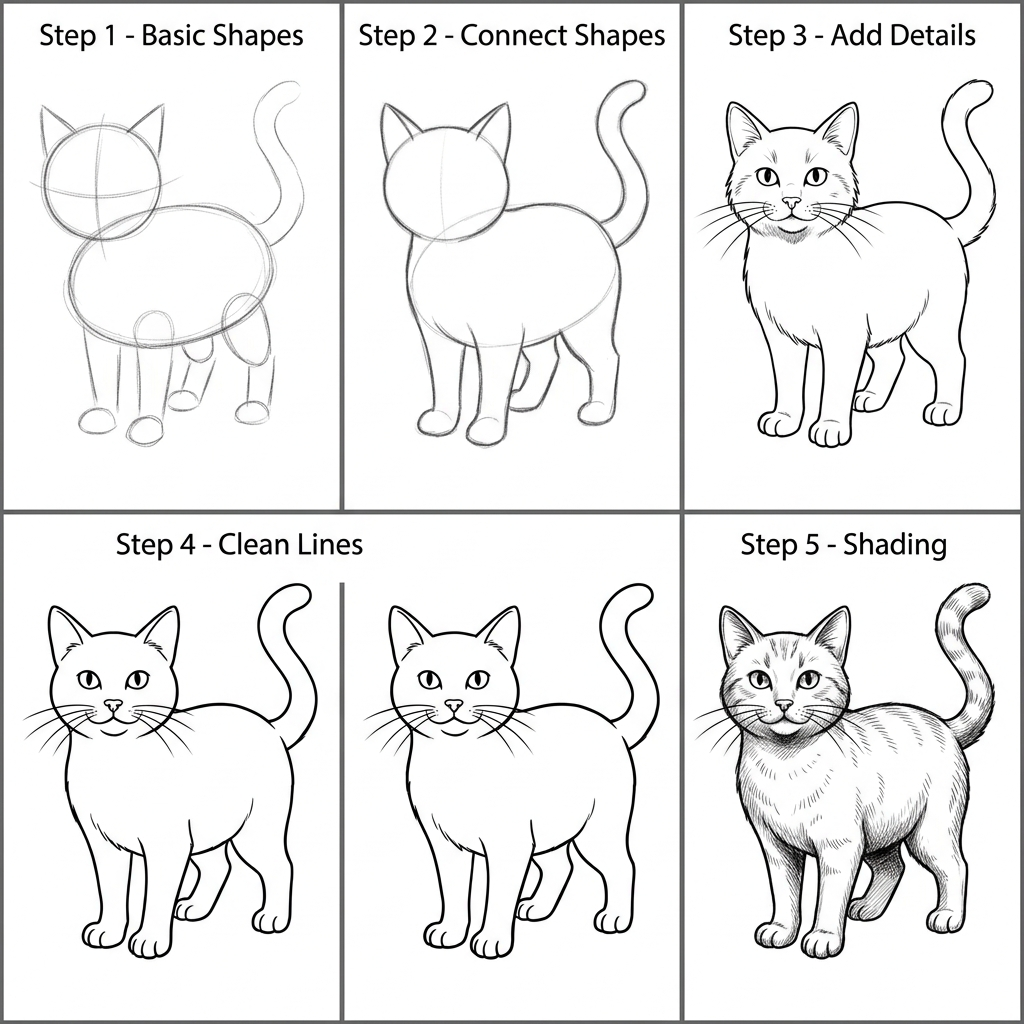 How to Draw a Cat