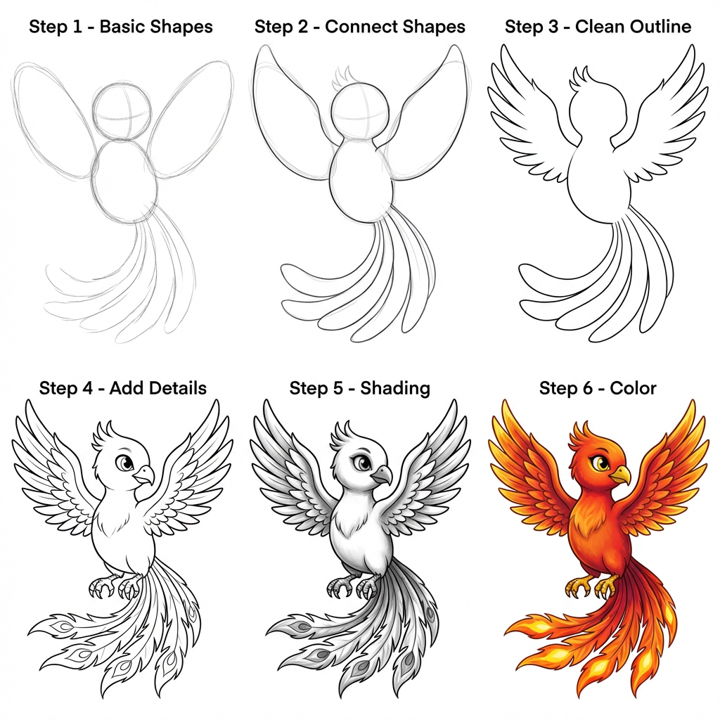 How to Draw a Phoenix