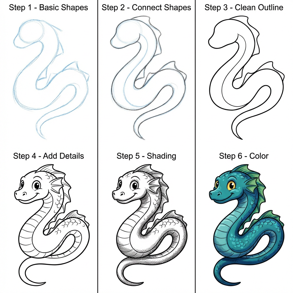 How to Draw a Sea Serpent