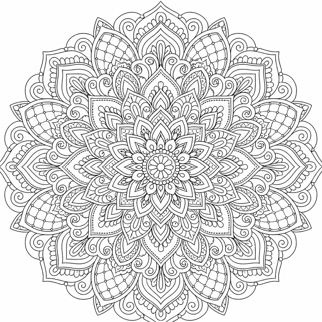 Mandala Magic — Adult Coloring Book